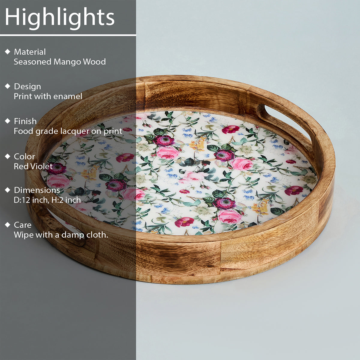 CYNTHIA ROUND TRAY