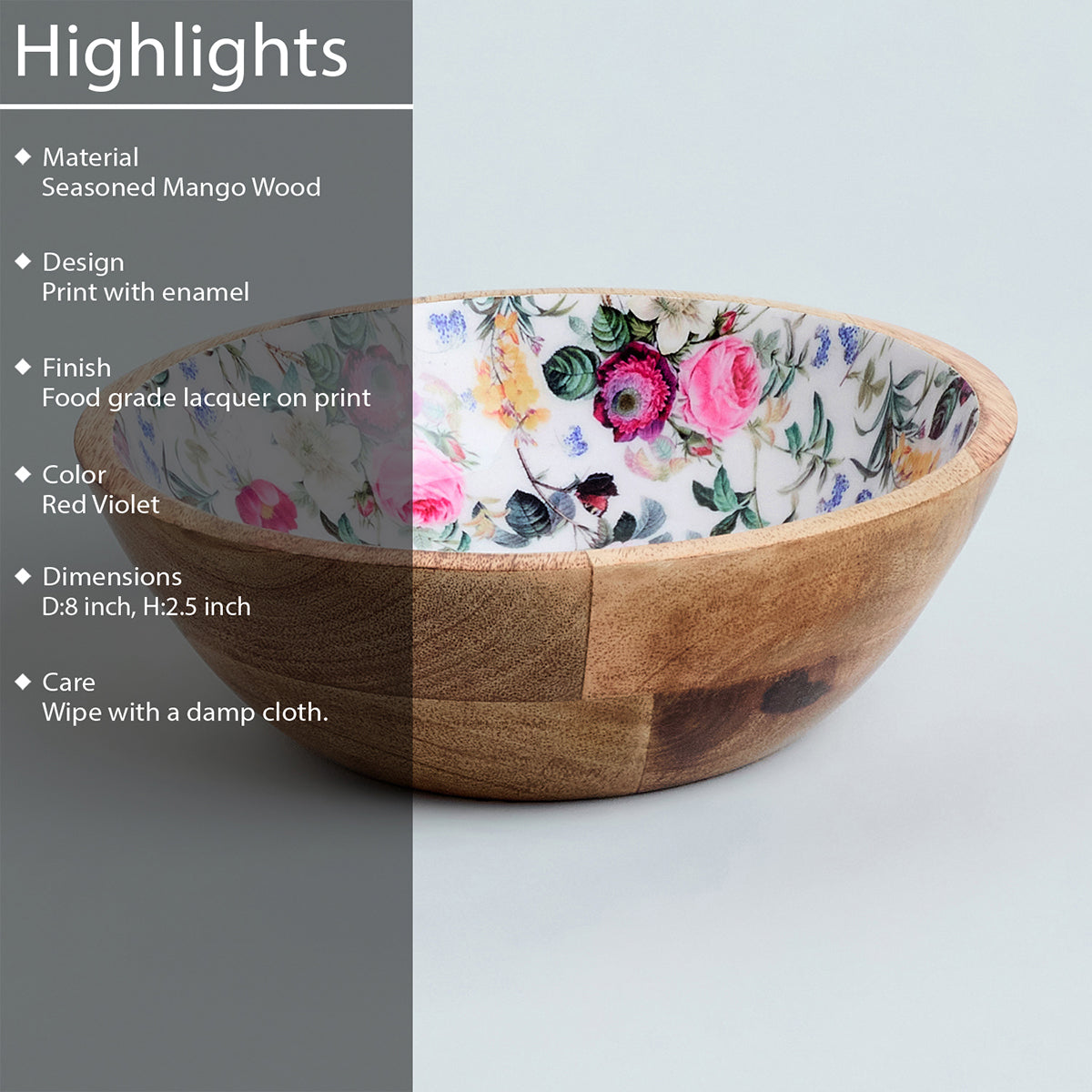 ZURI PRINTED BOWL