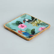 ZAIRE SQUARE PRINTED PLATTER