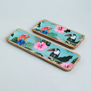 CHICORY SET OF 2 TRAYS CUM PLATTERS