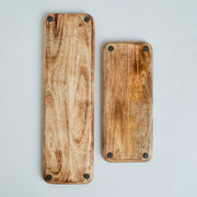 HOLLY SET OF 2 TRAYS CUM PLATTERS