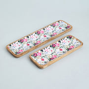 HOLLY SET OF 2 TRAYS CUM PLATTERS