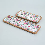 HOLLY SET OF 2 TRAYS CUM PLATTERS