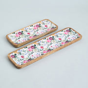 HOLLY SET OF 2 TRAYS CUM PLATTERS