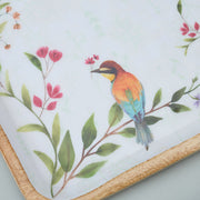 CORAL SQUARE PRINTED PLATTER