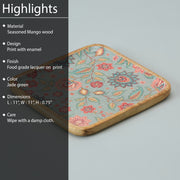 CASSIA SQUARE PRINTED PLATTER