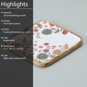 PALOMA SQUARE PRINTED PLATTER