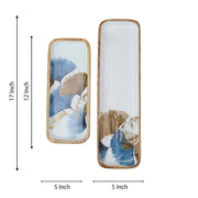 FREESIA SET OF 2 TRAYS / PLATTERS