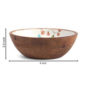 MISTLETOE PRINTED BOWL