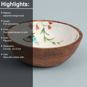 MISTLETOE PRINTED BOWL