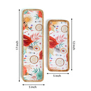 DERBY SET OF 2 TRAYS CUM PLATTERS