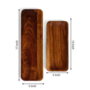 AZALEA SET OF 2 TRAYS CUM PLATTERS