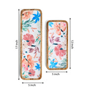 HONEYSUCKLE SET OF 2 TRAYS CUM PLATTERS