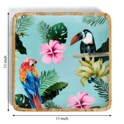 ZAIRE SQUARE PRINTED PLATTER