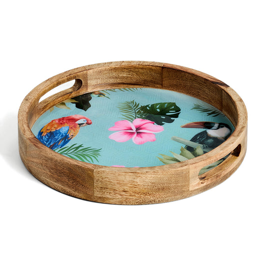 PARAKEET ROUND TRAY