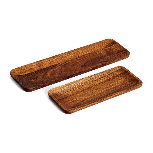 AZALEA SET OF 2 TRAYS CUM PLATTERS