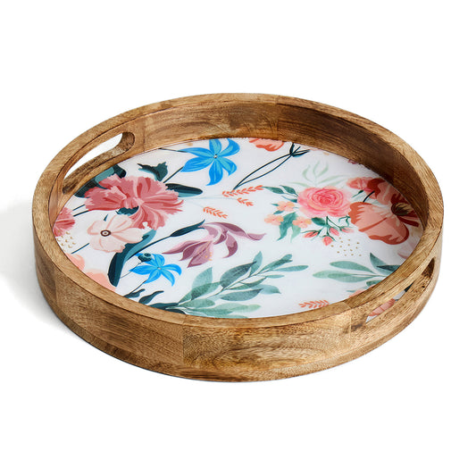 CARNATION ROUND TRAY