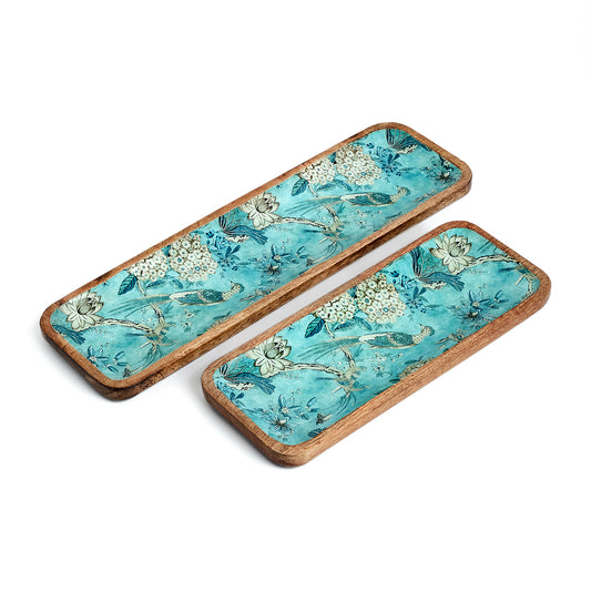 SPIREA SET OF 2 TRAYS CUM PLATTERS