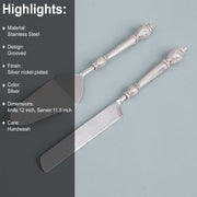 VALENCIA CAKE SERVER AND KNIFE