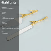 CAPRESE CAKE KNIFE AND SERVER SET