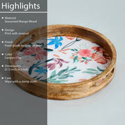 CARNATION ROUND TRAY