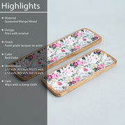 HOLLY SET OF 2 TRAYS CUM PLATTERS