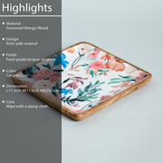 ONYX SQUARE PRINTED PLATTER