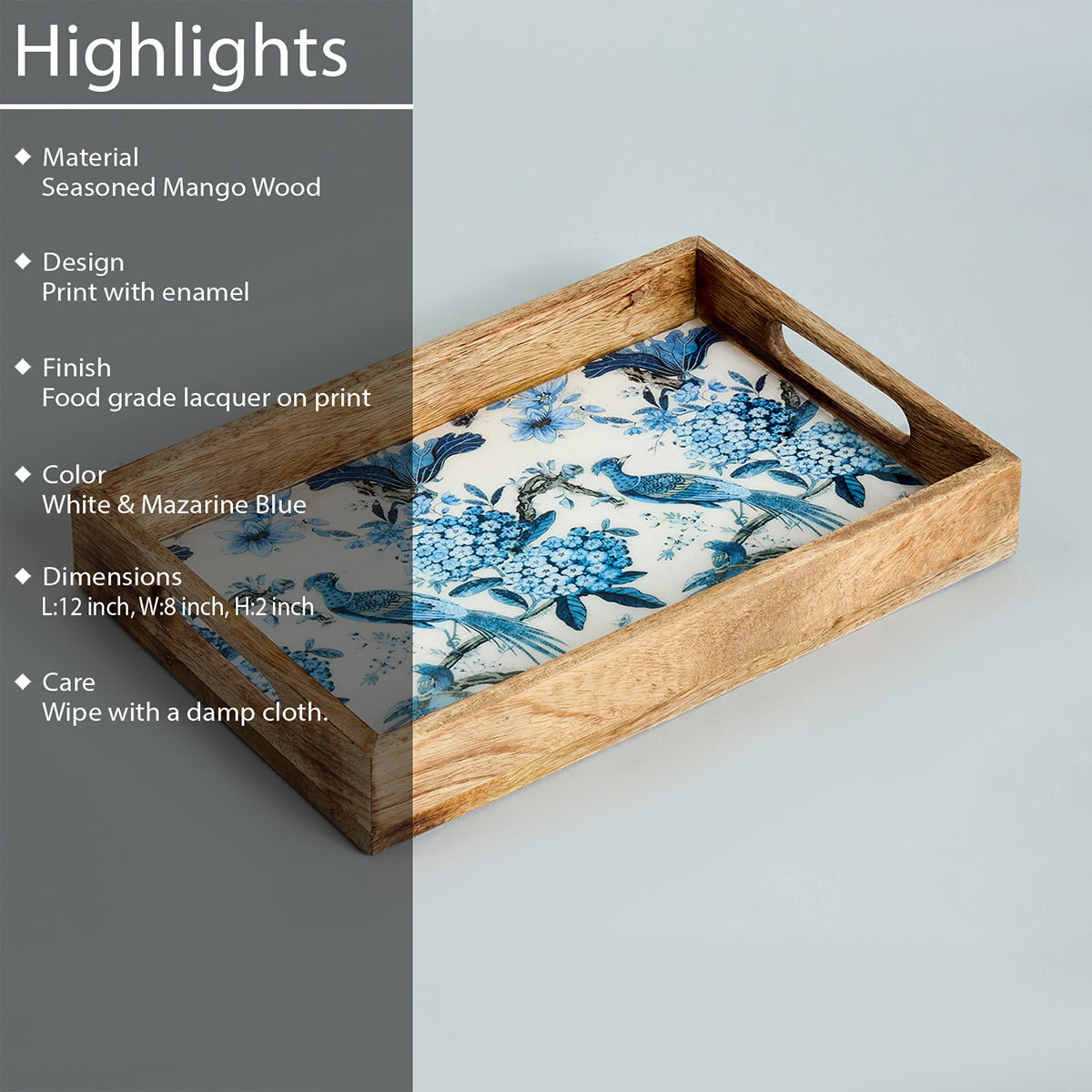 ZINNIA SERVING TRAY