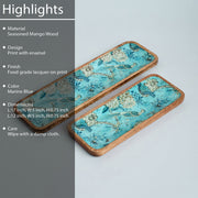 SPIREA SET OF 2 TRAYS CUM PLATTERS