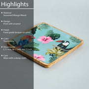 ZAIRE SQUARE PRINTED PLATTER