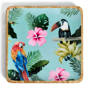 ZAIRE SQUARE PRINTED PLATTER